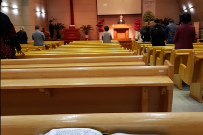 4월 14일 종려주일 교회 풍경